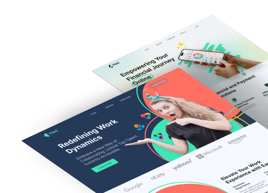 Website voor financiële en werkoplossingen.